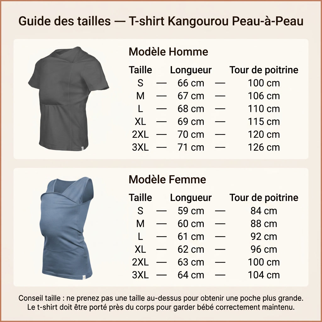 T-shirt Kangourou peau-à-peau Nouvonéo